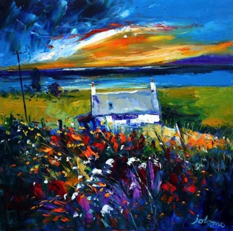 Eveninglight Doide By Achnamara Knapdale 24x24 Eveninglight Doide By Achnamara Knapdale 24x24